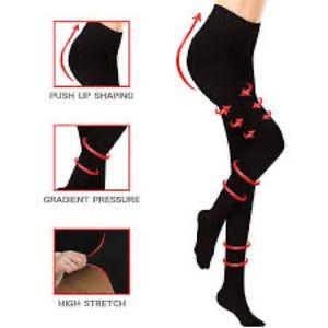 Jobst Opaque Close-Toe Pantyhose 20-30mmHg Compression Black Size Medium